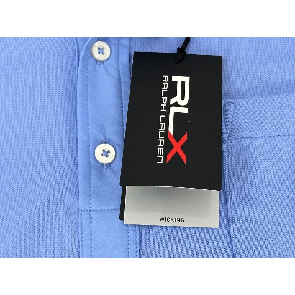 NEW $89 RALPH LAUREN RLX The‎ Biltmore Blue Polo Shirt Size XL Short Sleeves NWT